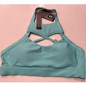 Chestee + Barbella Kandace Sports Bra 8 Sea Foam Mint Green